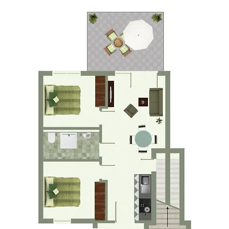 アパート Strandhaus 3 Eg